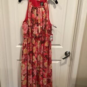 Vince camuto Floral Sleeveless Maxi Dress